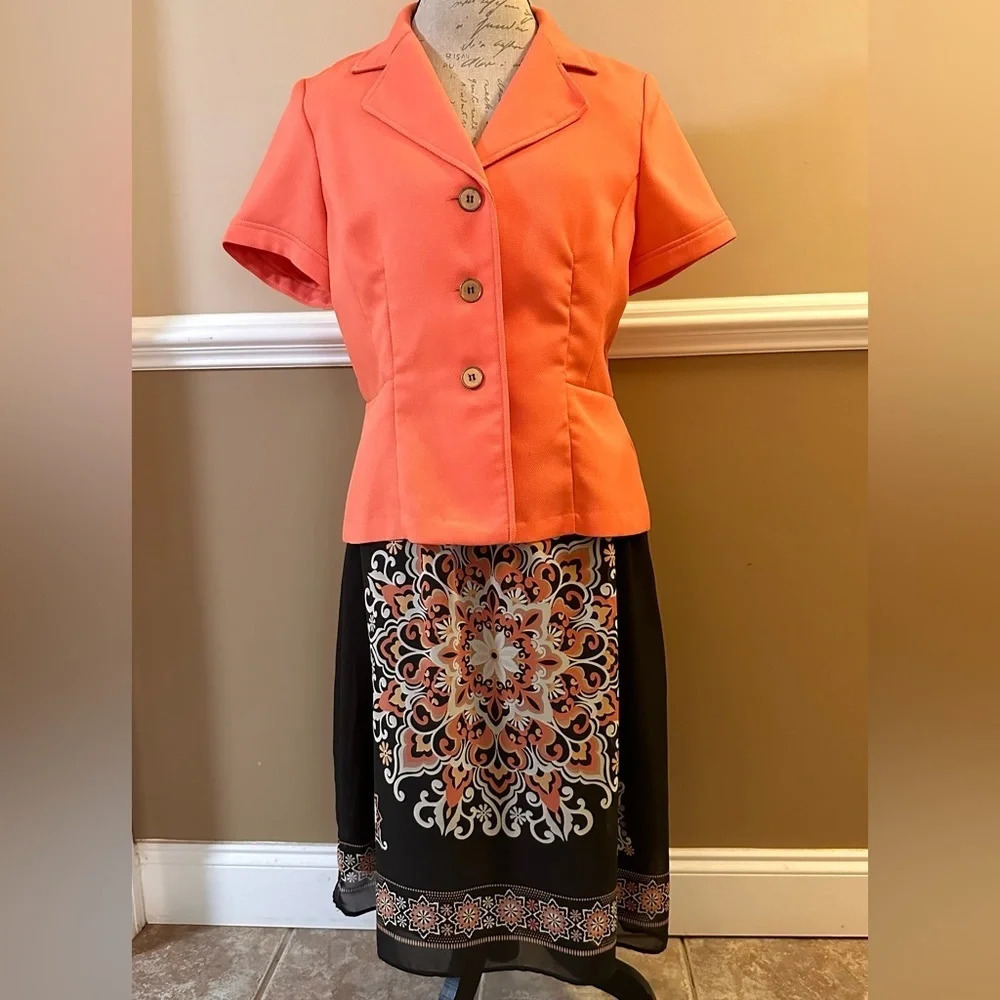 vintage 2 pc dress suit size 14